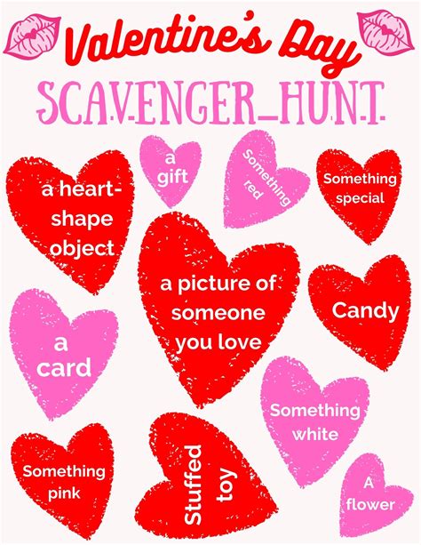 Valentine's day scavenger hunt. Things To Know About Valentine's day scavenger hunt. 